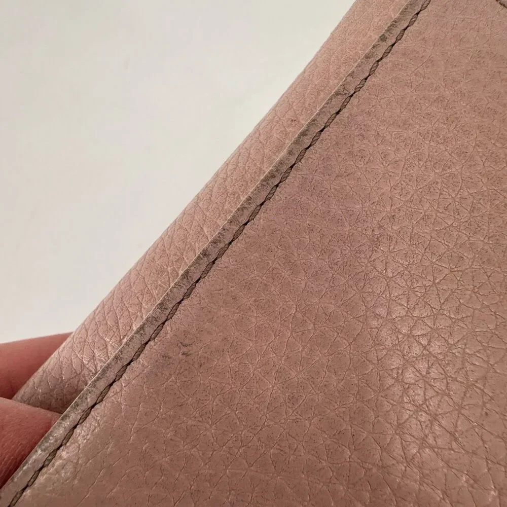 Kate Spade Blush Pink Neutral Leather‎ Tri-Fold Wallet